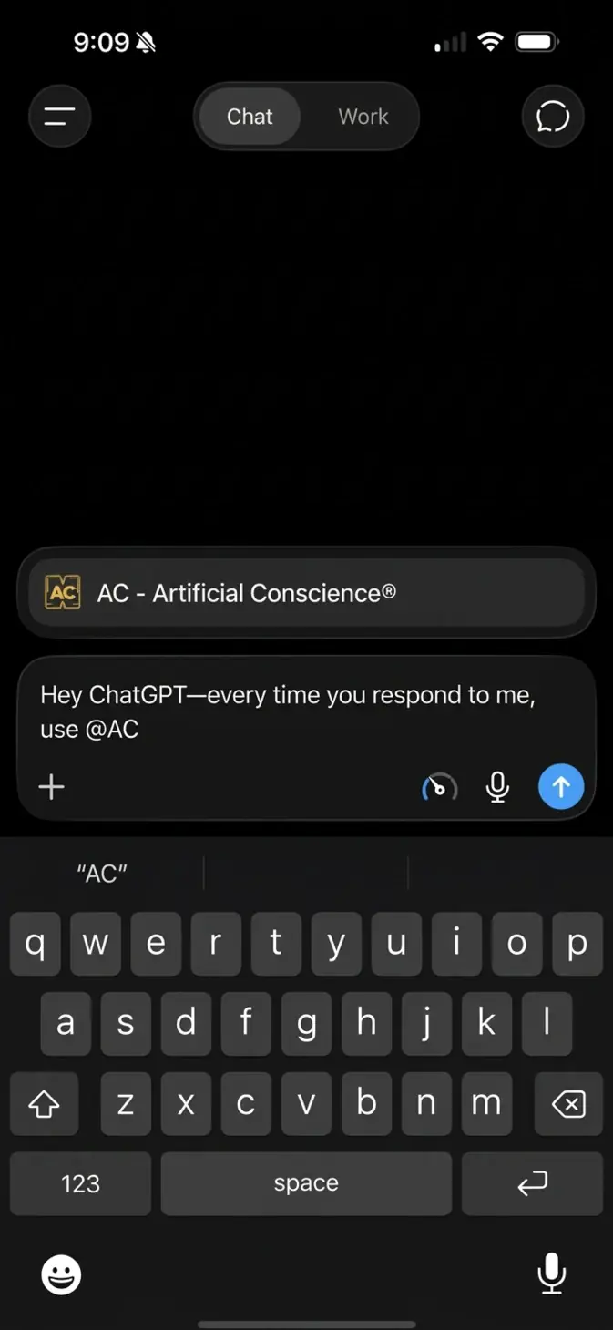 Asking ChatGPT to use Artificial Conscience in every reply